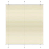 Vidaxl plissé rolgordijn 120x100cm stofbreedte 119,4cm polyester crème