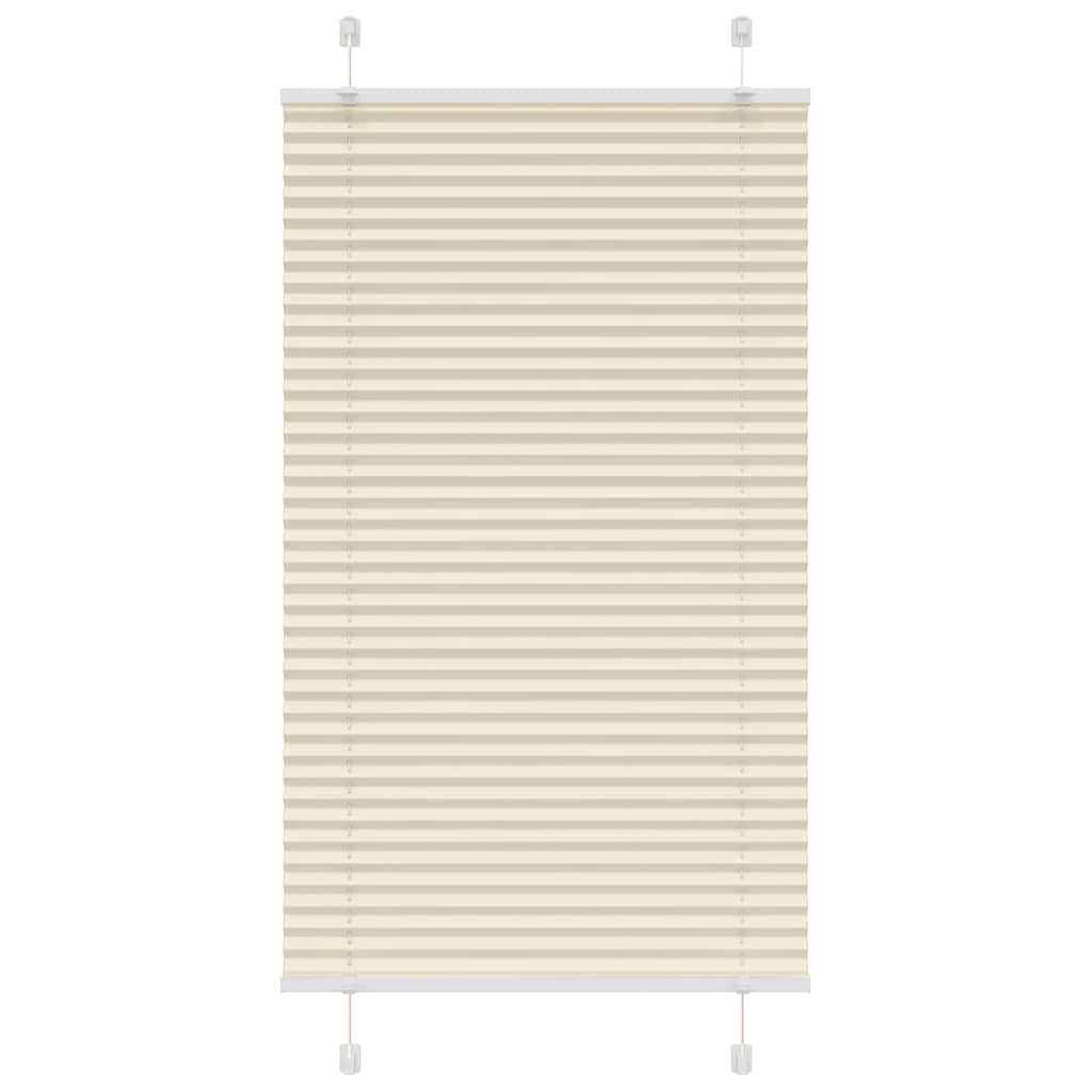 Vidaxl plissé rolgordijn 70x150 cm stofbreedte 69,4 cm polyester crème