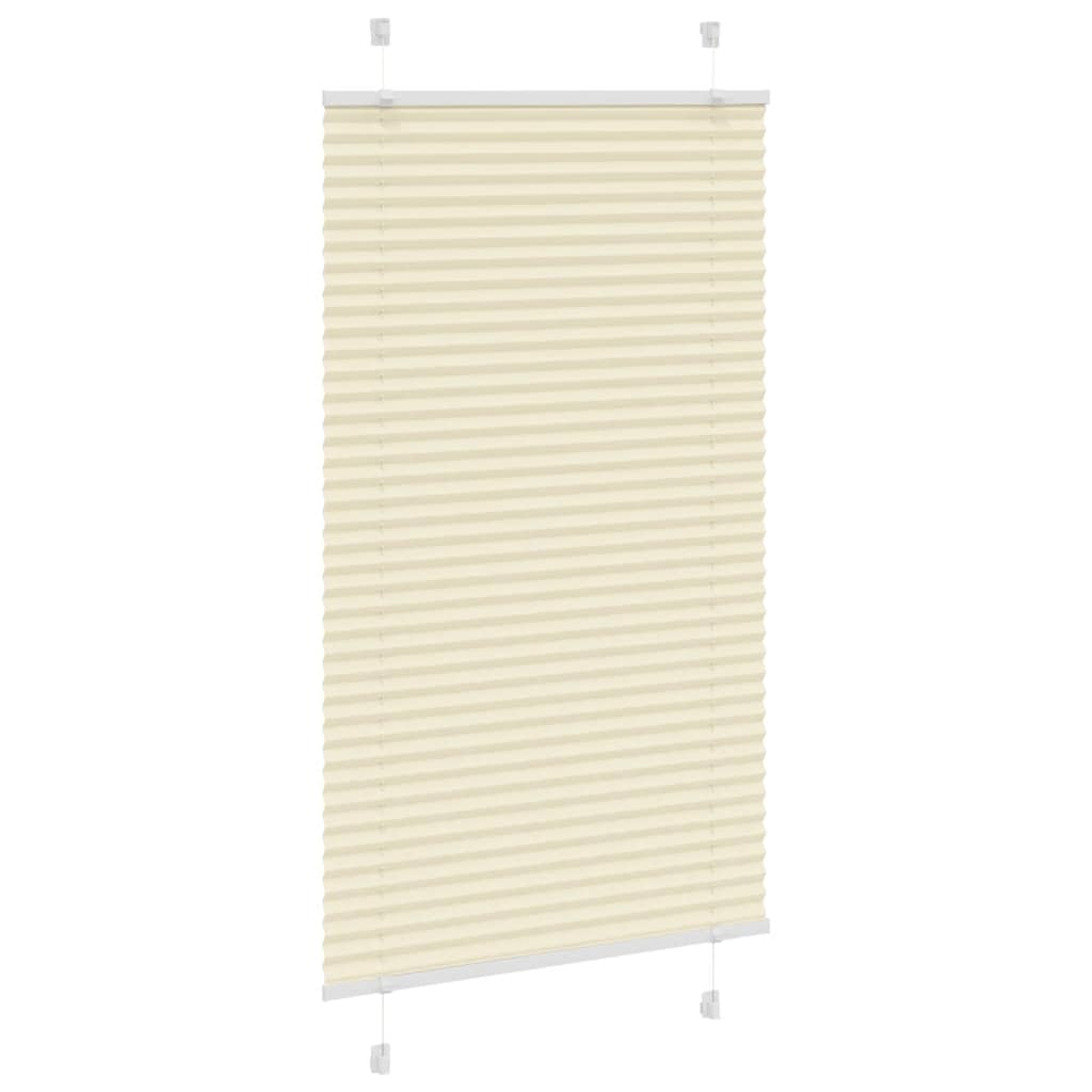 Vidaxl plissé rolgordijn 70x150 cm stofbreedte 69,4 cm polyester crème