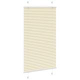 Vidaxl plissé rolgordijn 70x150 cm stofbreedte 69,4 cm polyester crème