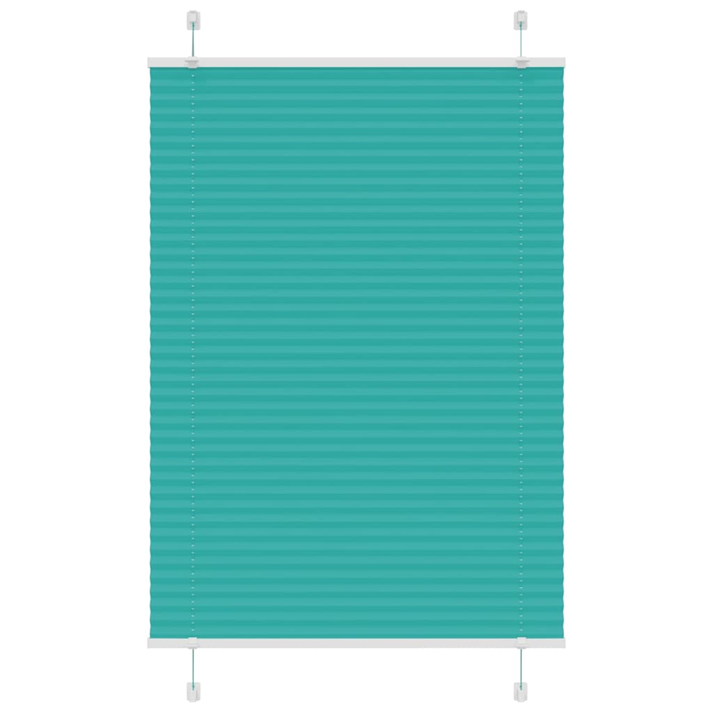 Vidaxl plissé rolgordijn 90x150 cm stofbreedte 89,4 cm petrol groen