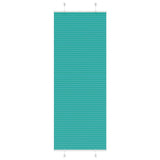 Vidaxl plissé rolgordijn 75x200 cm stofbreedte 74,4 cm petrol groen