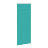 Vidaxl plissé rolgordijn 75x200 cm stofbreedte 74,4 cm petrol groen