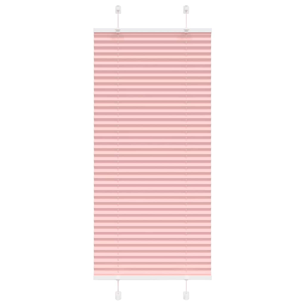 Vidaxl plissé rolgordijn 55x100 cm stofbreedte 54,4 cm polyester roze