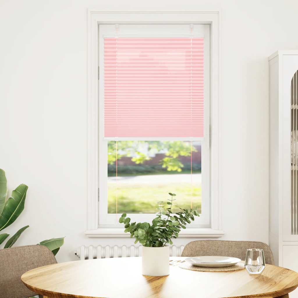 Vidaxl plissé rolgordijn 55x100 cm stofbreedte 54,4 cm polyester roze