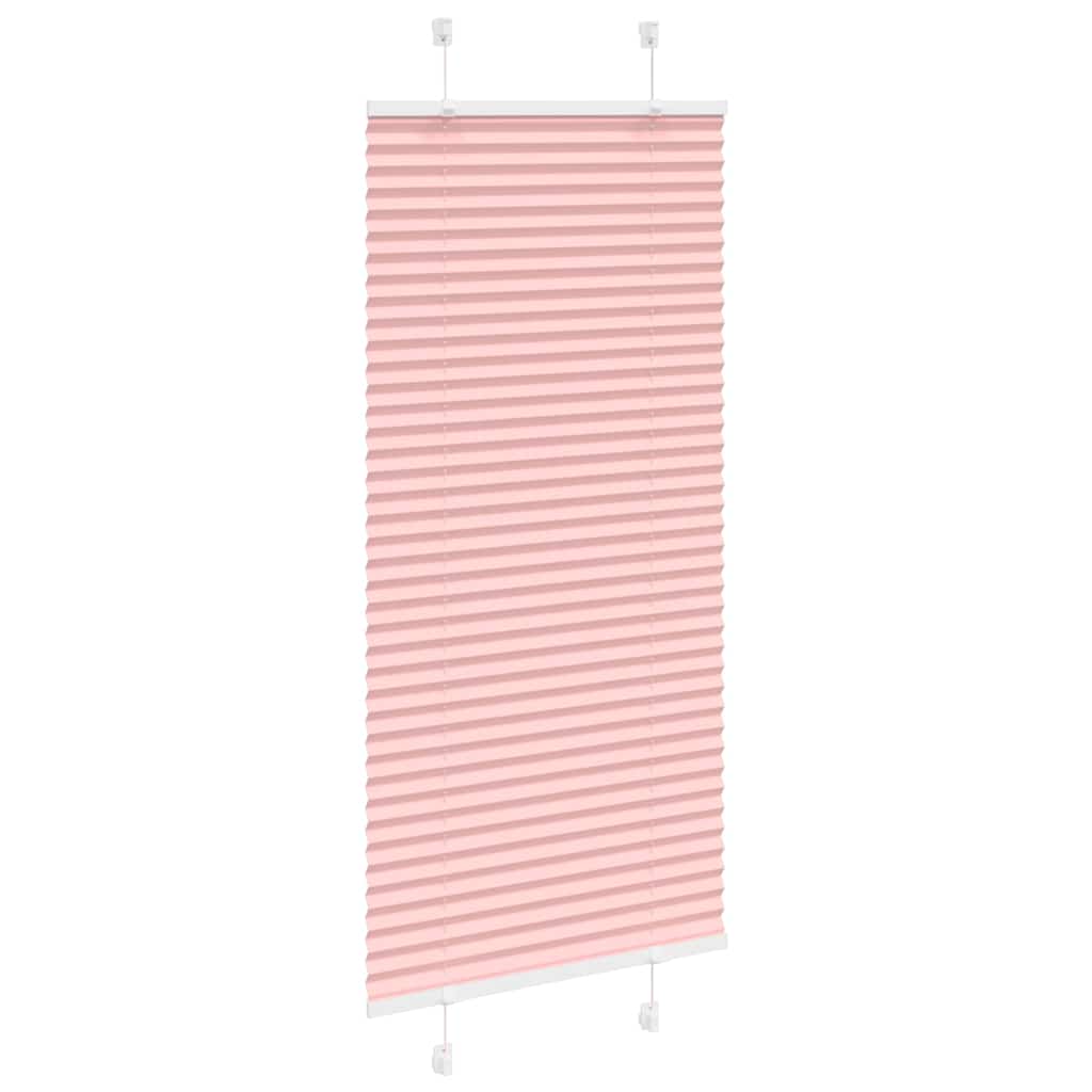Vidaxl plissé rolgordijn 55x100 cm stofbreedte 54,4 cm polyester roze