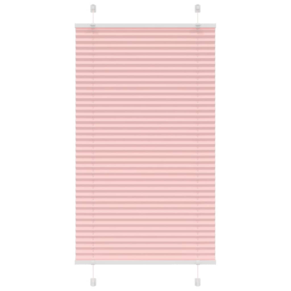Vidaxl plissé rolgordijn 70x100 cm stofbreedte 69,4 cm polyester roze
