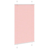 Vidaxl plissé rolgordijn 70x100 cm stofbreedte 69,4 cm polyester roze