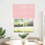 Vidaxl plissé rolgordijn 100x100 cm stofbreedte 99,4cm polyester roze