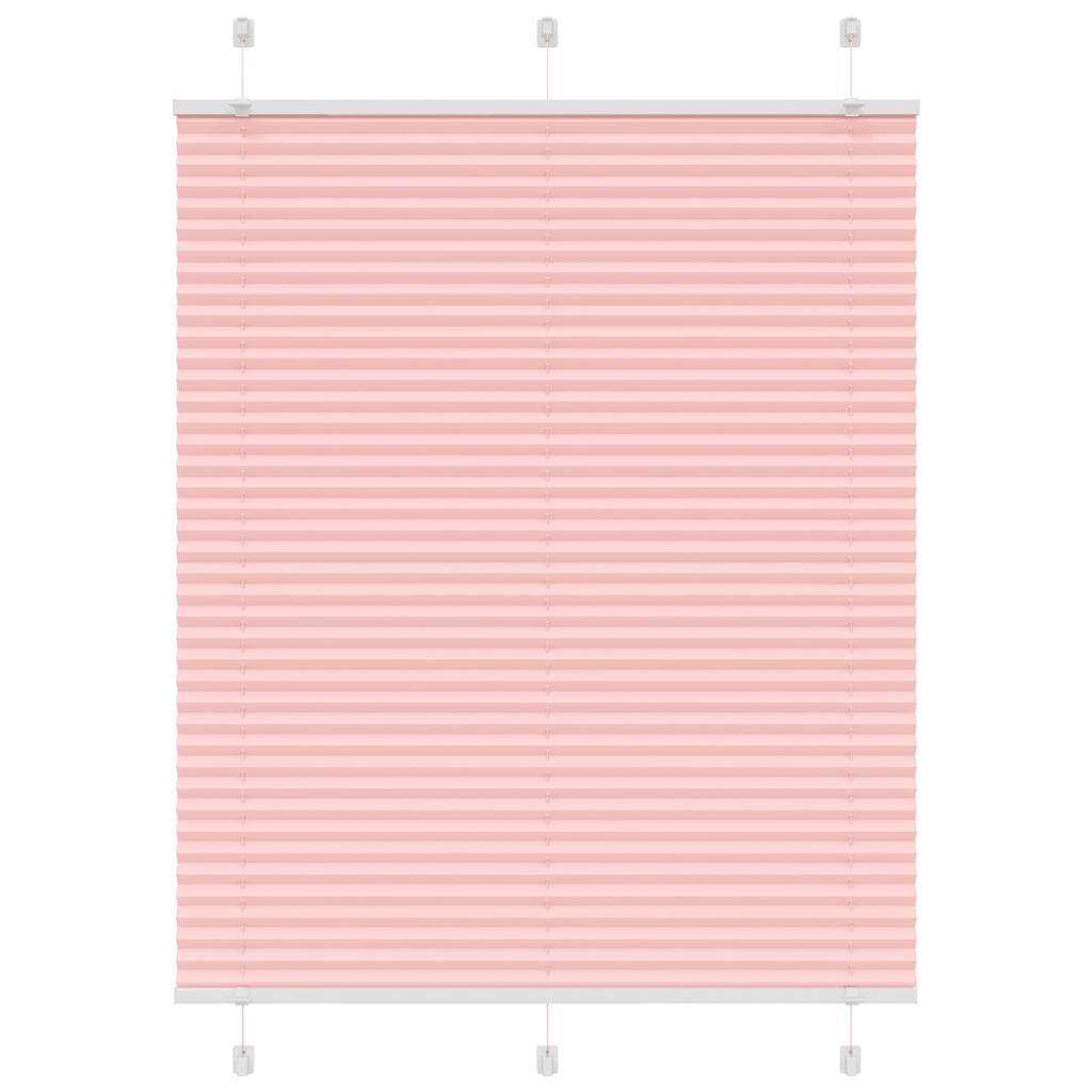 Vidaxl plissé rolgordijn 110x100cm stofbreedte 109,4cm polyester roze