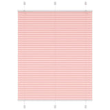 Vidaxl plissé rolgordijn 110x100cm stofbreedte 109,4cm polyester roze