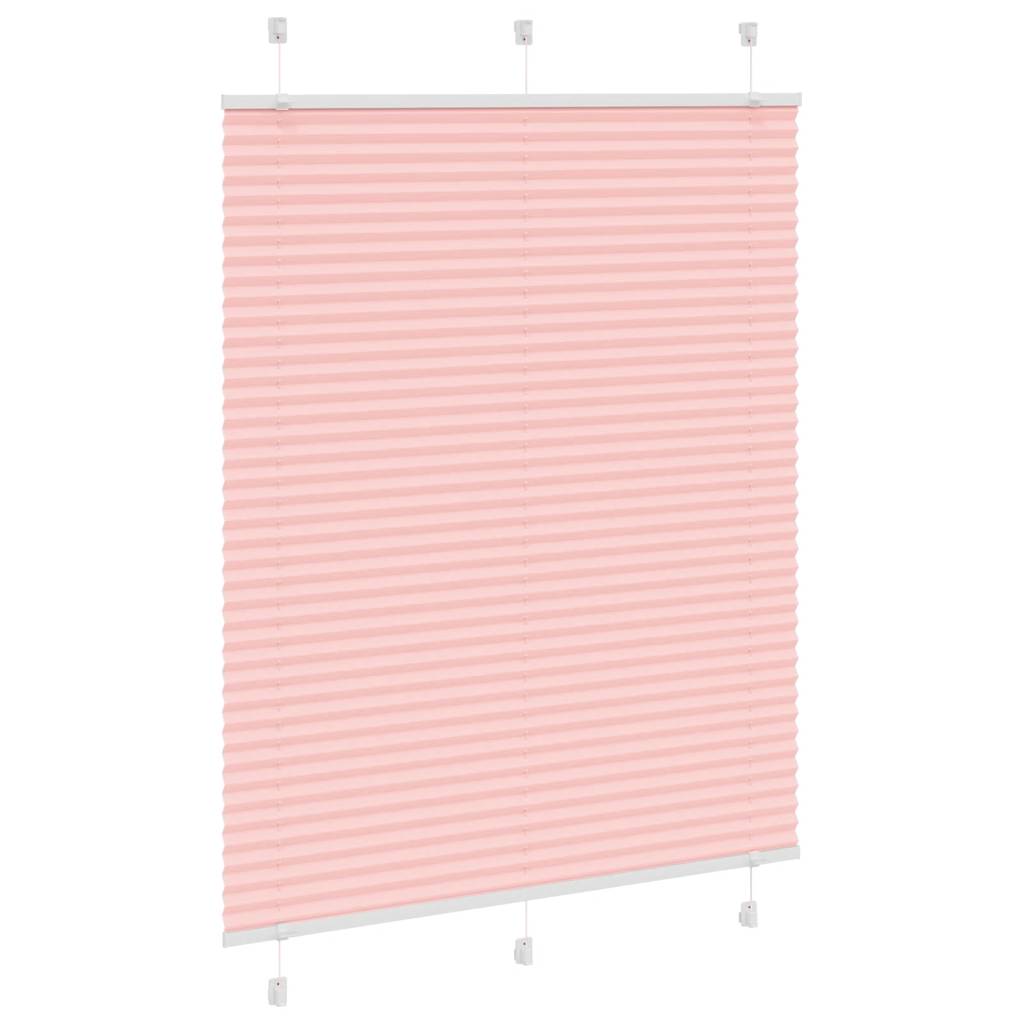 Vidaxl plissé rolgordijn 105x150cm stofbreedte 104,4cm polyester roze