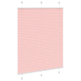 Vidaxl plissé rolgordijn 105x150cm stofbreedte 104,4cm polyester roze
