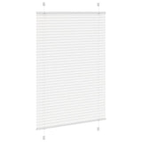 Vidaxl plissé rolgordijn 95x100 cm stofbreedte 94,4 cm polyester wit