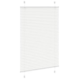 Vidaxl plissé rolgordijn 85x150 cm stofbreedte 84,4 cm polyester wit