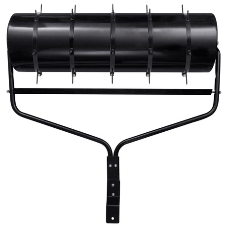 Vidaxl gazonroller trekbaar met beluchtingsklemmen 63 l ijzer zwart