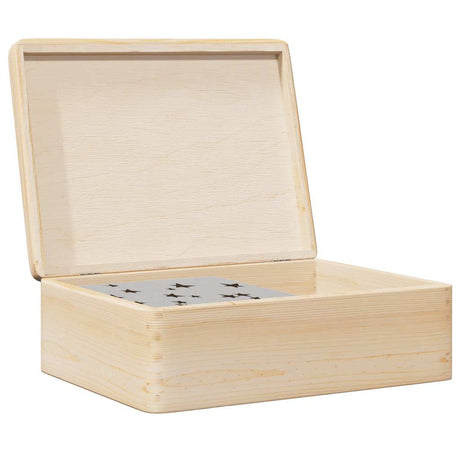 VidaXL boîte en bois avec couvercle 40x30x13 cm bois de pin massif