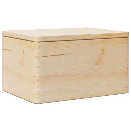 VidaXL boîte en bois avec couvercle 40x30x23 cm bois de pin massif
