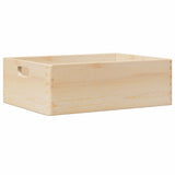 VidaXL boîte en bois avec poignées 40x30x13 cm bois de pin massif