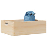 VidaXL boîte en bois avec poignées 40x30x13 cm bois de pin massif