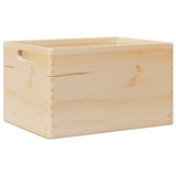 Vidaxx boîte en bois avec poignées 40x30x23 cm bois de pin massif