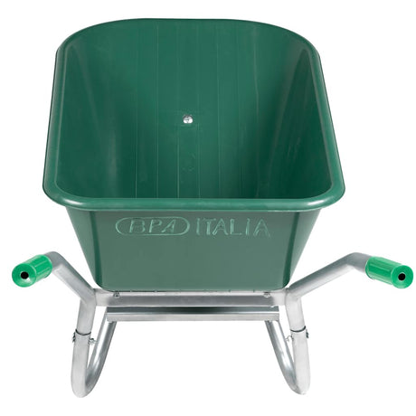 Brouette Vidaxl 90 l 150 kg acier galvanisé et plastique vert
