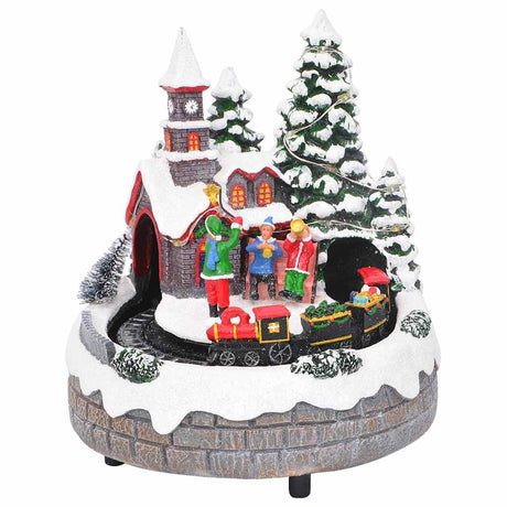 Vidaxl kerst tafelopstelling multikleur 16 x 16 x 19 cm kunststof