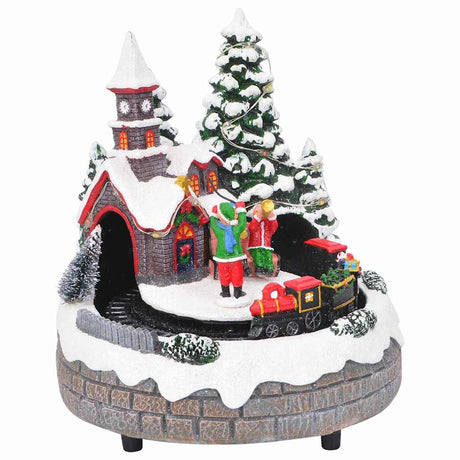 Vidaxl kerst tafelopstelling multikleur 16 x 16 x 19 cm kunststof