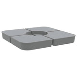 VidaXL jeu de 4 pieds de parasol pour parasol à base croisée 100 kg pp