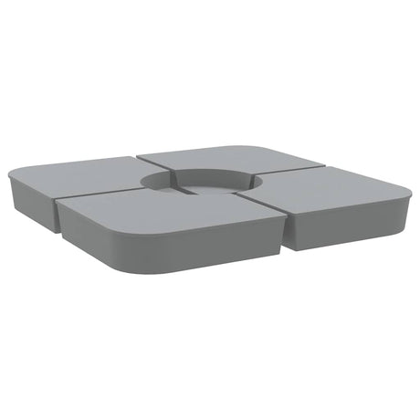 VidaXL jeu de 4 pieds de parasol pour parasol à base croisée 100 kg pp