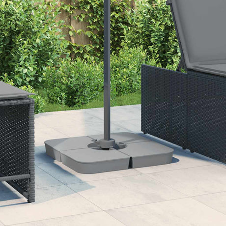 VidaXL jeu de 4 pieds de parasol pour parasol à base croisée 100 kg pp