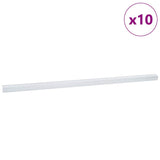 Vidaxl trapprofielen 10 pcs zilver 67 x 3 x 2 cm aluminium
