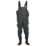 Vidaxl wading avec bottes taille 46 vert foncé
