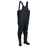 Vidaxl wading avec bottes taille 42 noir