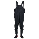 Vidaxl wading avec bottes taille 45 noir