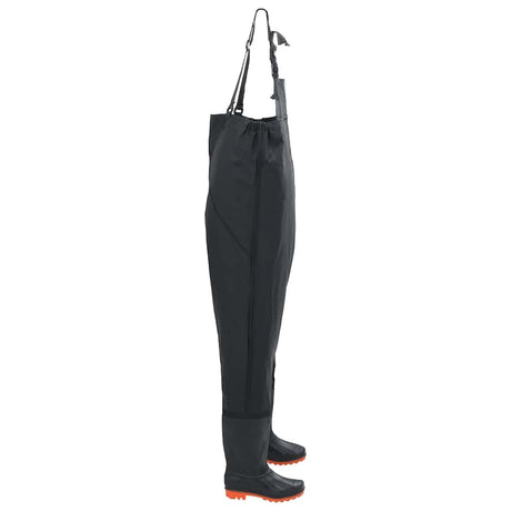 Vidaxl wading avec bottes taille 45 noir