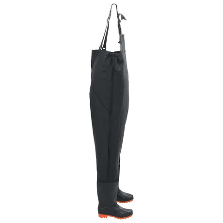 Vidaxl wading avec bottes taille 46 noir