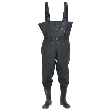 Vidaxl wading suit avec bottes et ceinture taille 41 noir