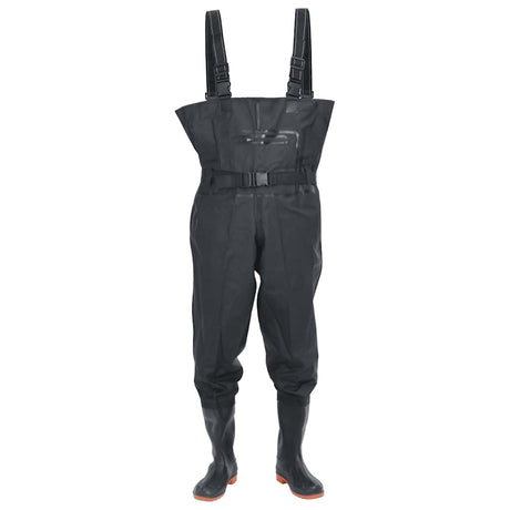Vidaxl wading avec bottes et ceinture taille 46 noir