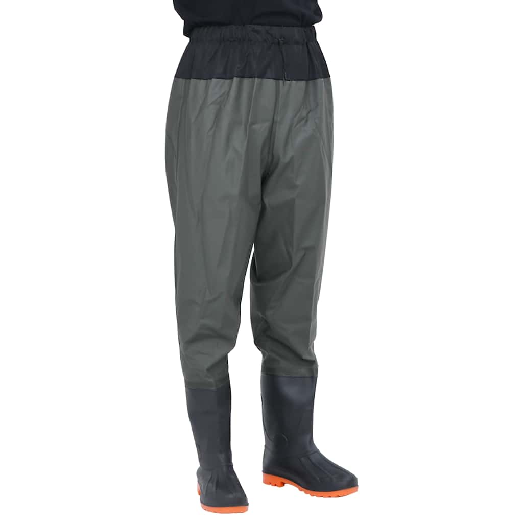 Vidaxl wading avec bottes taille 39 vert foncé