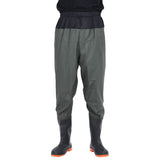 Vidaxl wading avec bottes taille 39 vert foncé