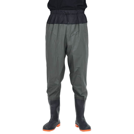 Vidaxl wading avec bottes taille 39 vert foncé