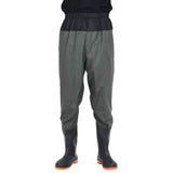 Vidaxl wader avec bottes taille 42 vert foncé
