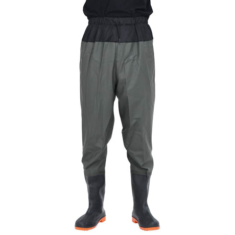 Vidaxl wading avec bottes taille 46 vert foncé