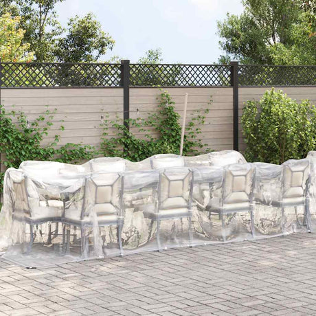 Vidaxx bâche transparente avec œillets 2x12 m polyéthylène