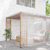 Vidaxx bâche transparente avec œillets 8x8 m polyéthylène