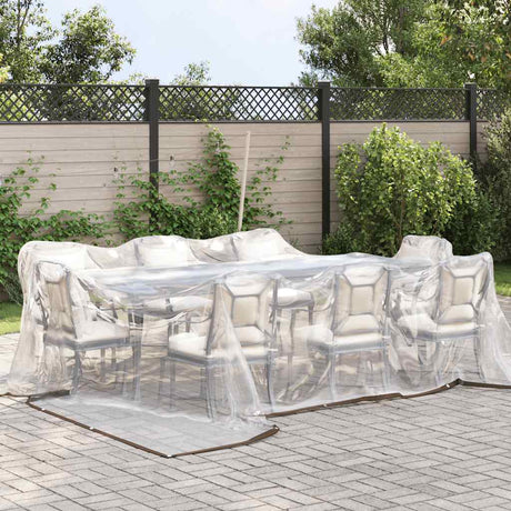 Vidaxx bâche transparente avec œillets 5x5 m polyéthylène