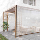 Vidaxx bâche transparente avec œillets 8x12 m polyéthylène