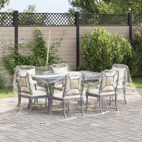 Vidaxx bâche transparente avec yeux 3x4 m PVC