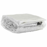 VidaXL bâche transparente avec œillets 3x8 m PVC